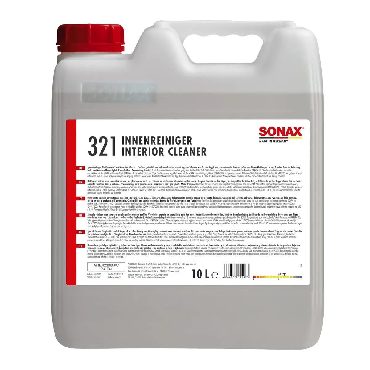 Sonax Car Interior Cleaner 10 Liters 1