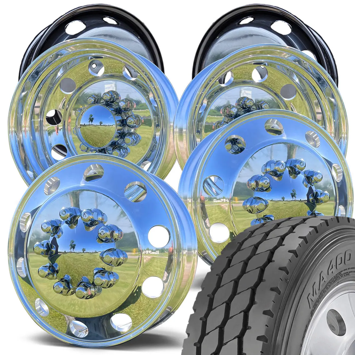 Dynatrac Ma400 Mixed Use Mounted On 22.5" Northstar Wheels Ram 4500/5500(2008-2011) 1