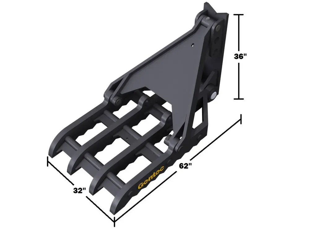 Mt3262 Gentec Universal Mechanical Excavator Thumbs, 55000-100000 Lbs. Excavators 2