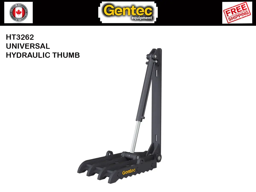 Ht3262 Gentec Universal Mechanical Excavator Thumbs, 55000-100000 Lbs. Excavators 1