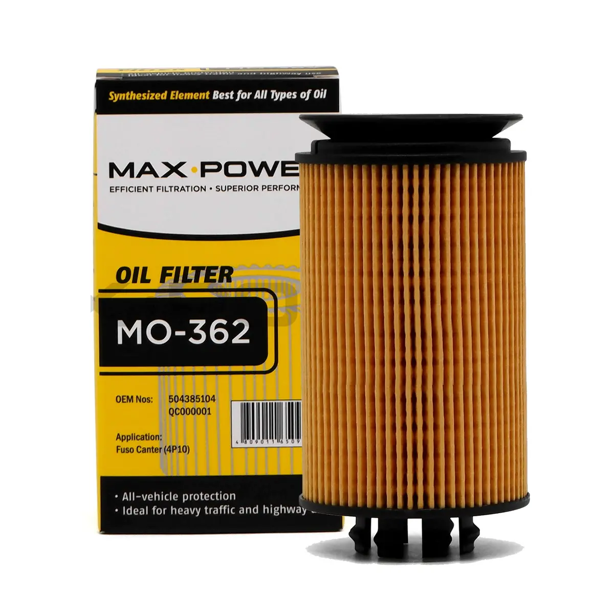 Max Power Oil Filter Mo-362 For Mitsubishi Fuso Canter 2022, Nissan Patrol 3.0, Urvan Estate 1