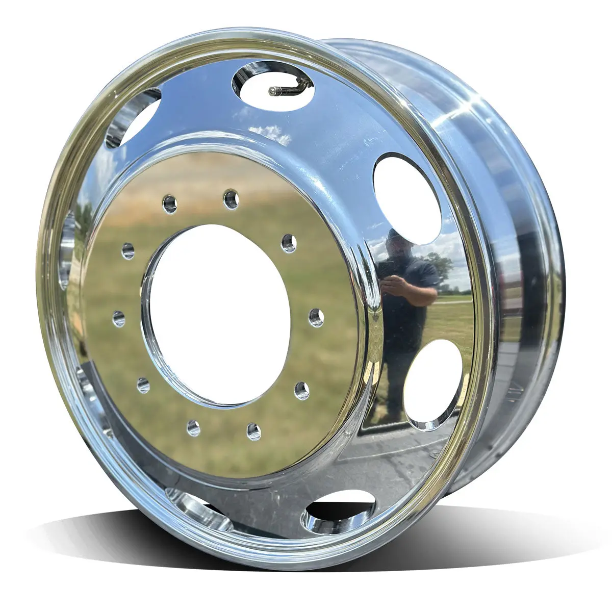 19.5X6.00 Northstar 10X225mm Mirror Polish Both Sides For Ford & Dodge Ram Oval Hole 1