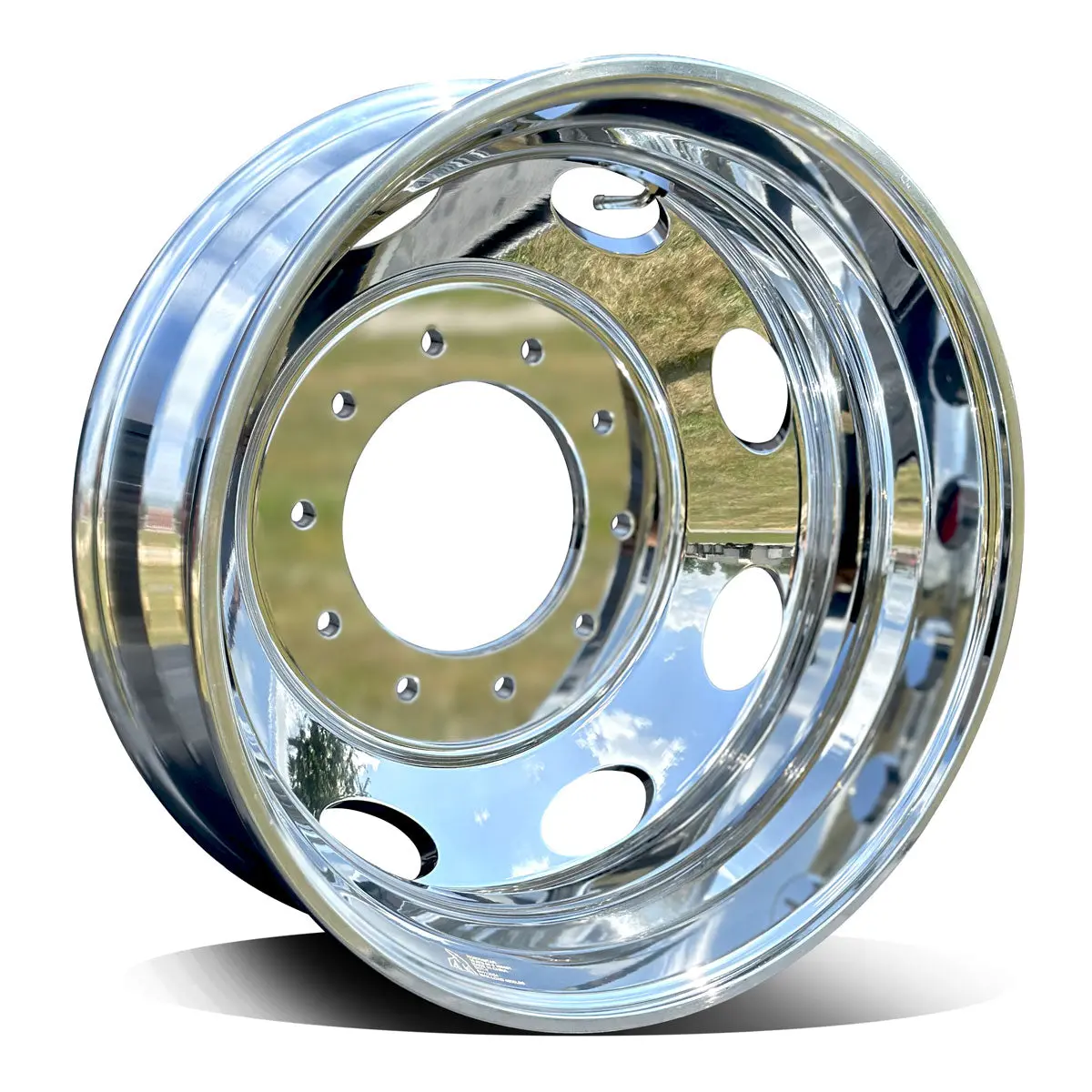 19.5X6.00 Northstar 10X225mm Mirror Polish Both Sides For Ford & Dodge Ram Oval Hole 2