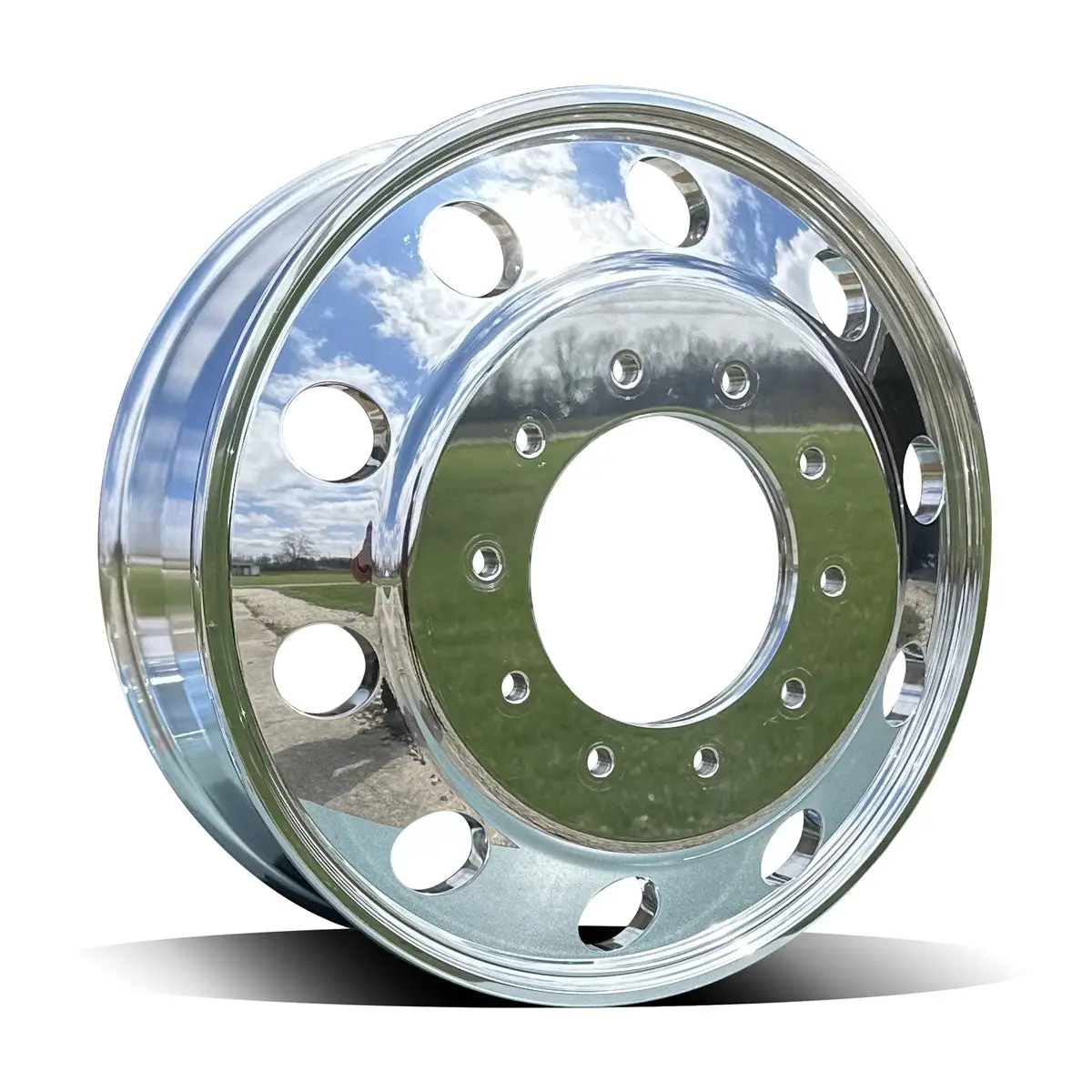 19.5X6.00 Northstar 10X225mm Mirror Polish Both Sides For Ford & Dodge Ram (10 Vent Hole) 1