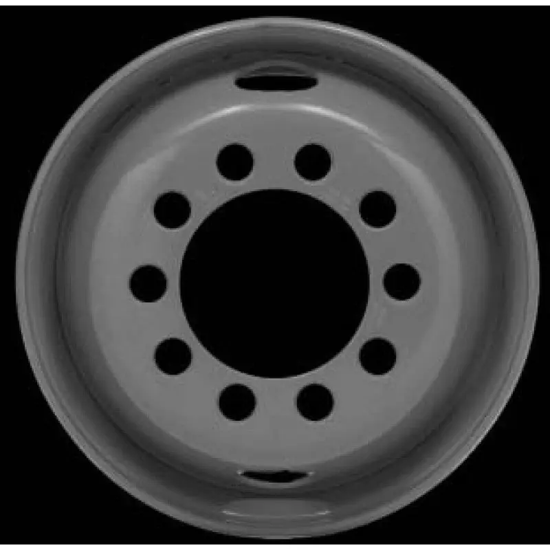 17.5X6.75 Import 10X8.75" Stud Pilot White Steel 1