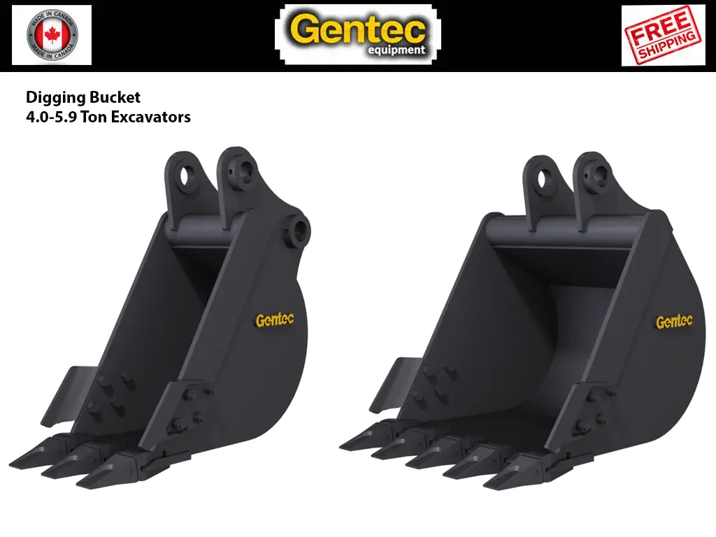 Gentec Digging Buckets For 4.0-5.9 Ton Excavators 1
