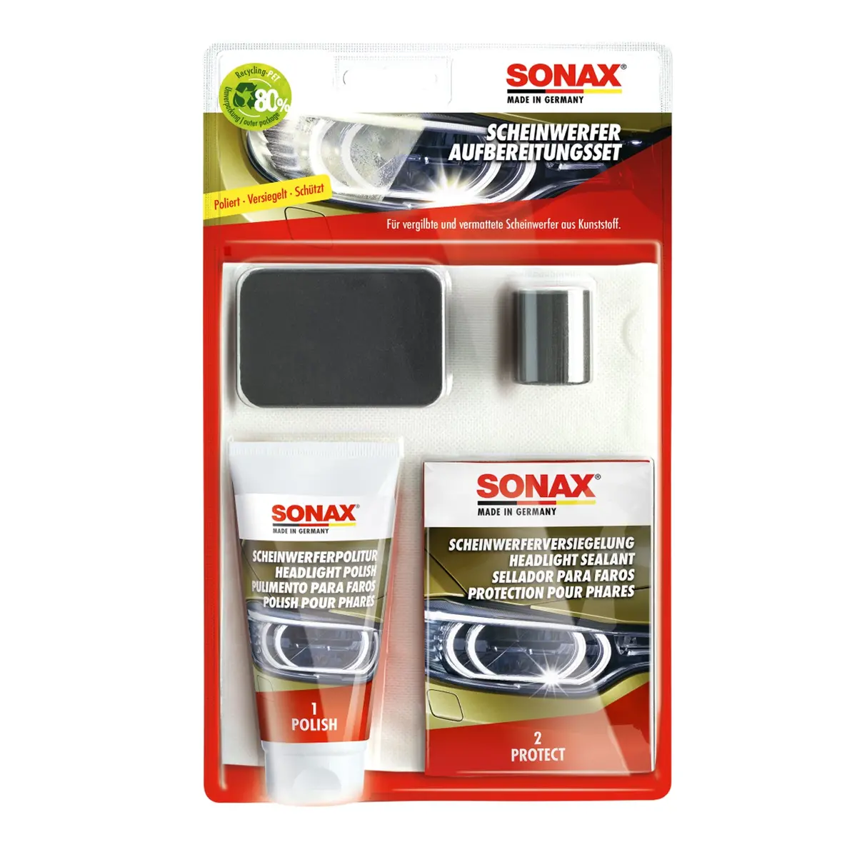 Sonax Headlight Restoration Kit 75Ml 1