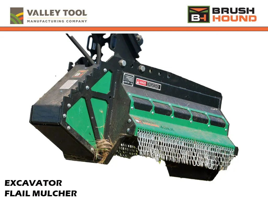 Valley Tool Mfg Brush Hound 40Ex-Hd Flail Mulcher 16000 - 24000 Lbs. Excavators 1