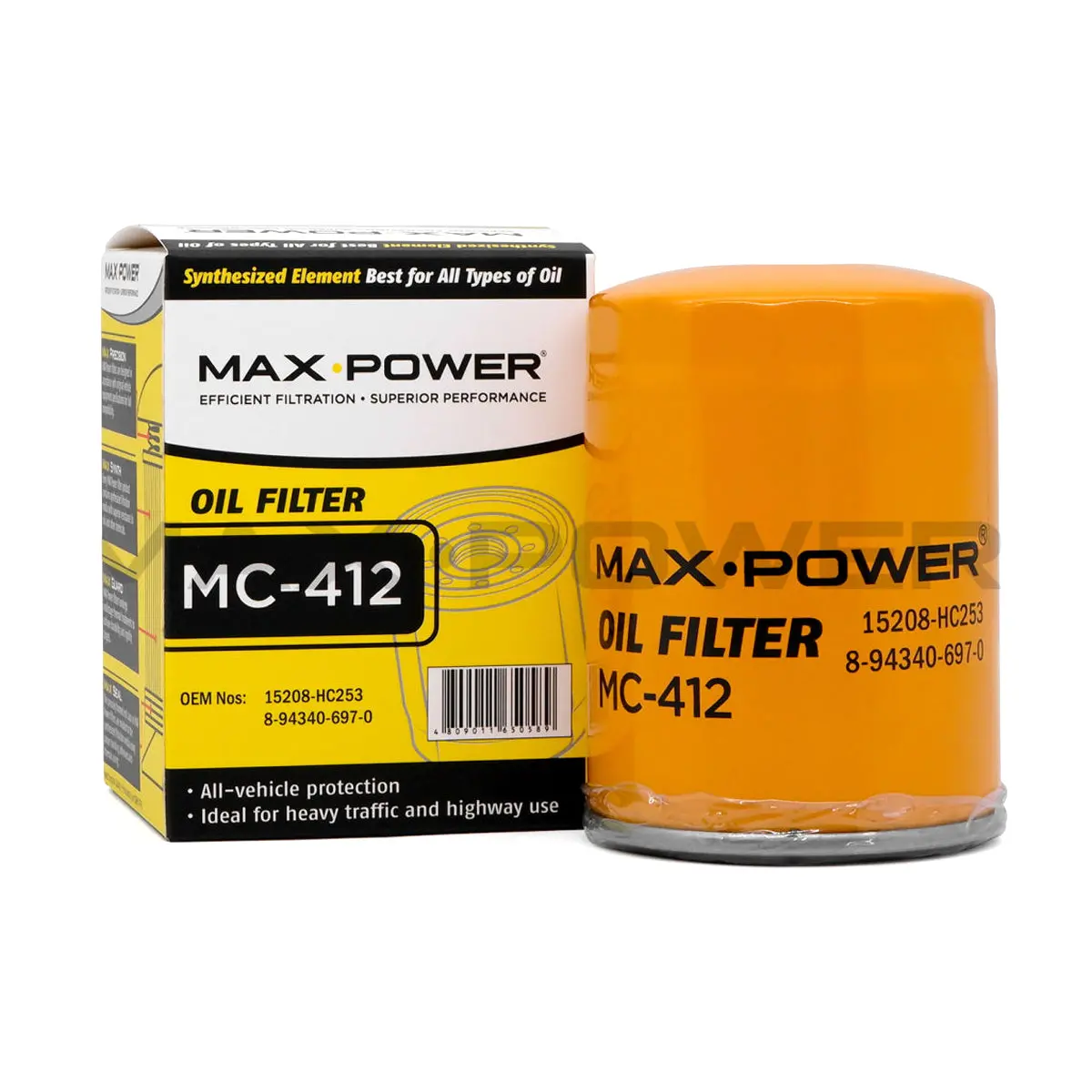 Max Power Oil Filter Mc-412 For Isuzu Trooper 4Jg2 1