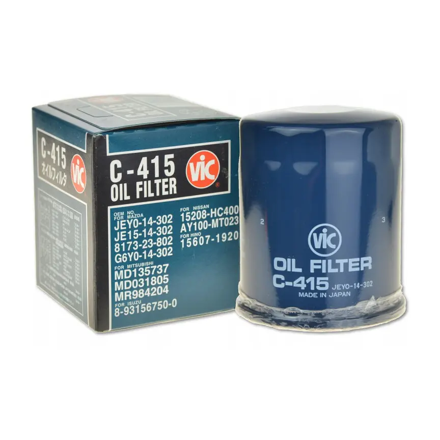 Vic Oil Filter C-415 For Mitsubishi Lancer, 2004 Lancer Mx, Galant, Spacewagon, Mirage, Adventure, Mazda 626, E2000, Hyundai Excel, Cherry Qq 1