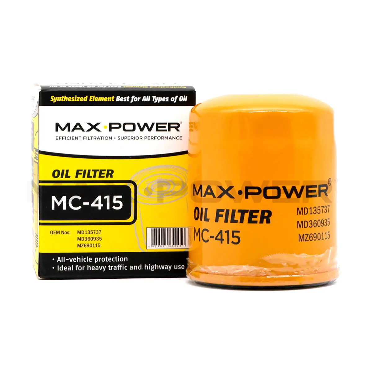 Max Power Oil Filter Mc-415 For Mitsubishi Adventure Gas, Asx, Lancer, Galant, Mirage, Xpander 1