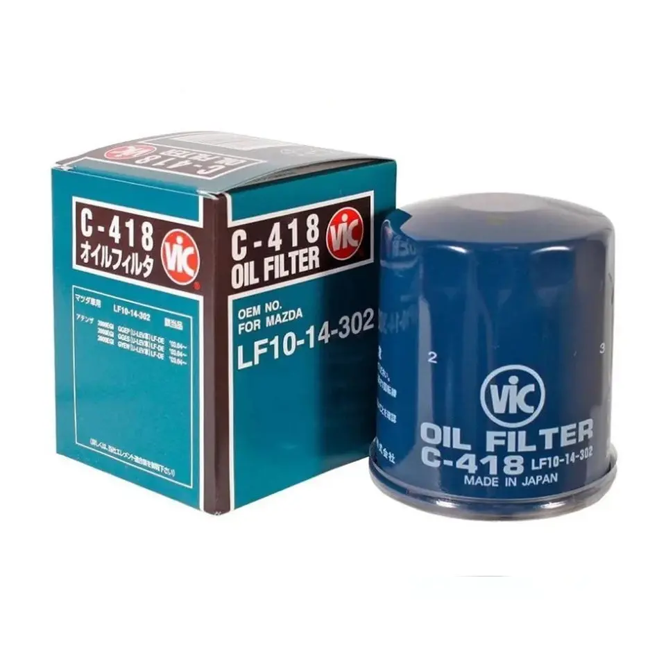 Vic Oil Filter C-418 For Mazda 3, 6, Bt-50, Ford Ecosport, Ranger, Toyota Land Cruiser, Hilux 1