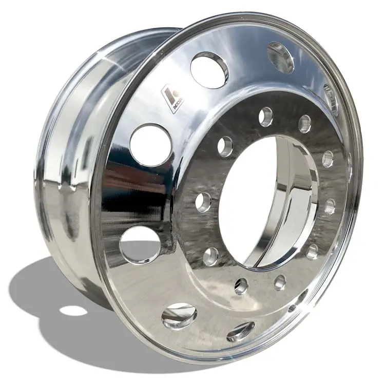 24.5 X 8.25 Accuride 10X285mm Hub Pilot High Polished Both Sides W/ Accu-Shield® 1