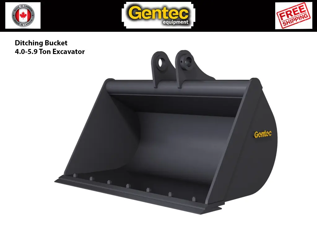 Gentec Ditching Bucket For 4.0-5.9 Ton Excavator 1