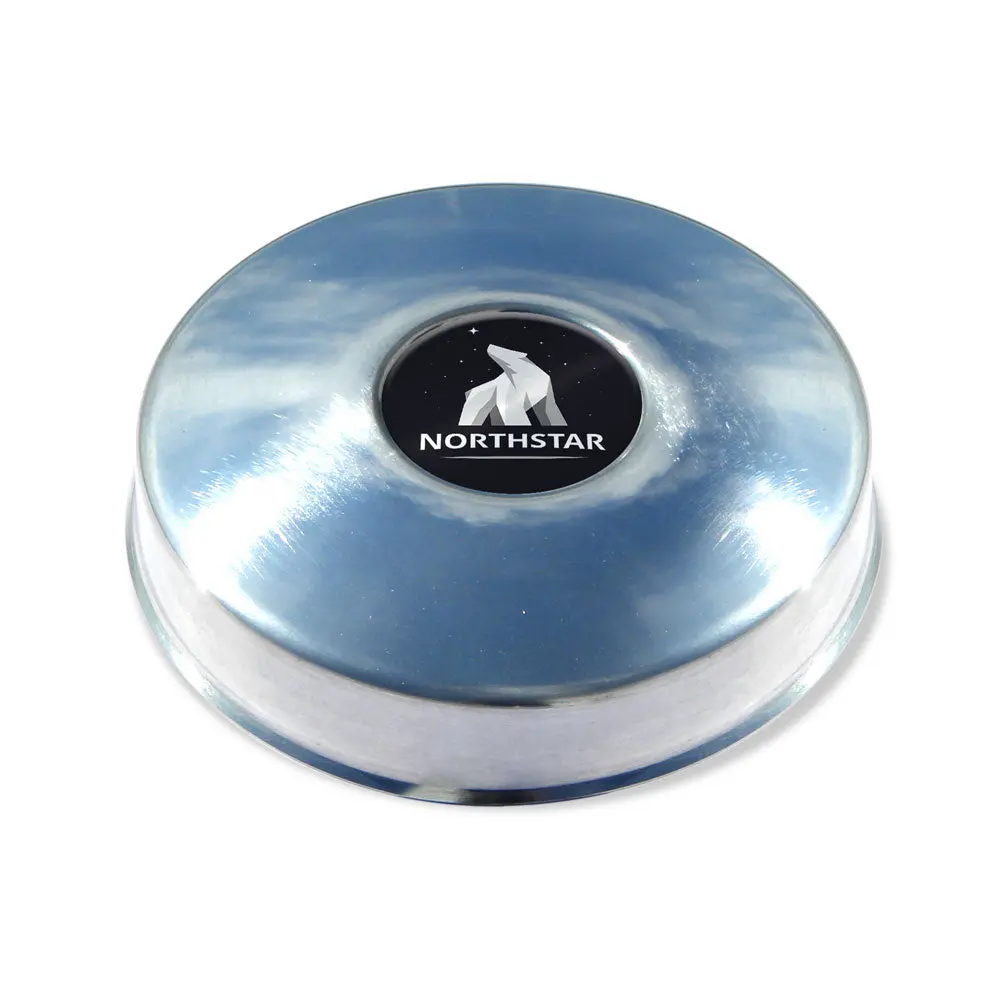 8 On 6.5" Front Aluminum Hub Cover - 1.125" Height 1