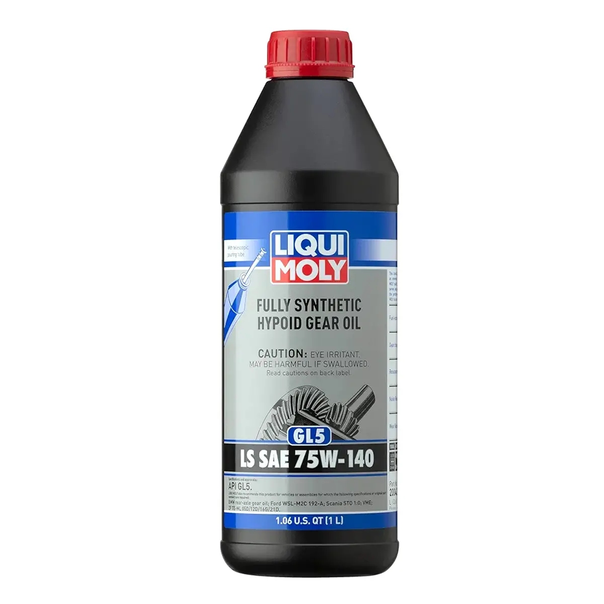 Liqui Moly Fully Synthetic Hypoid Gear Oil Gl5 Ls 75W140 1 Liter 1