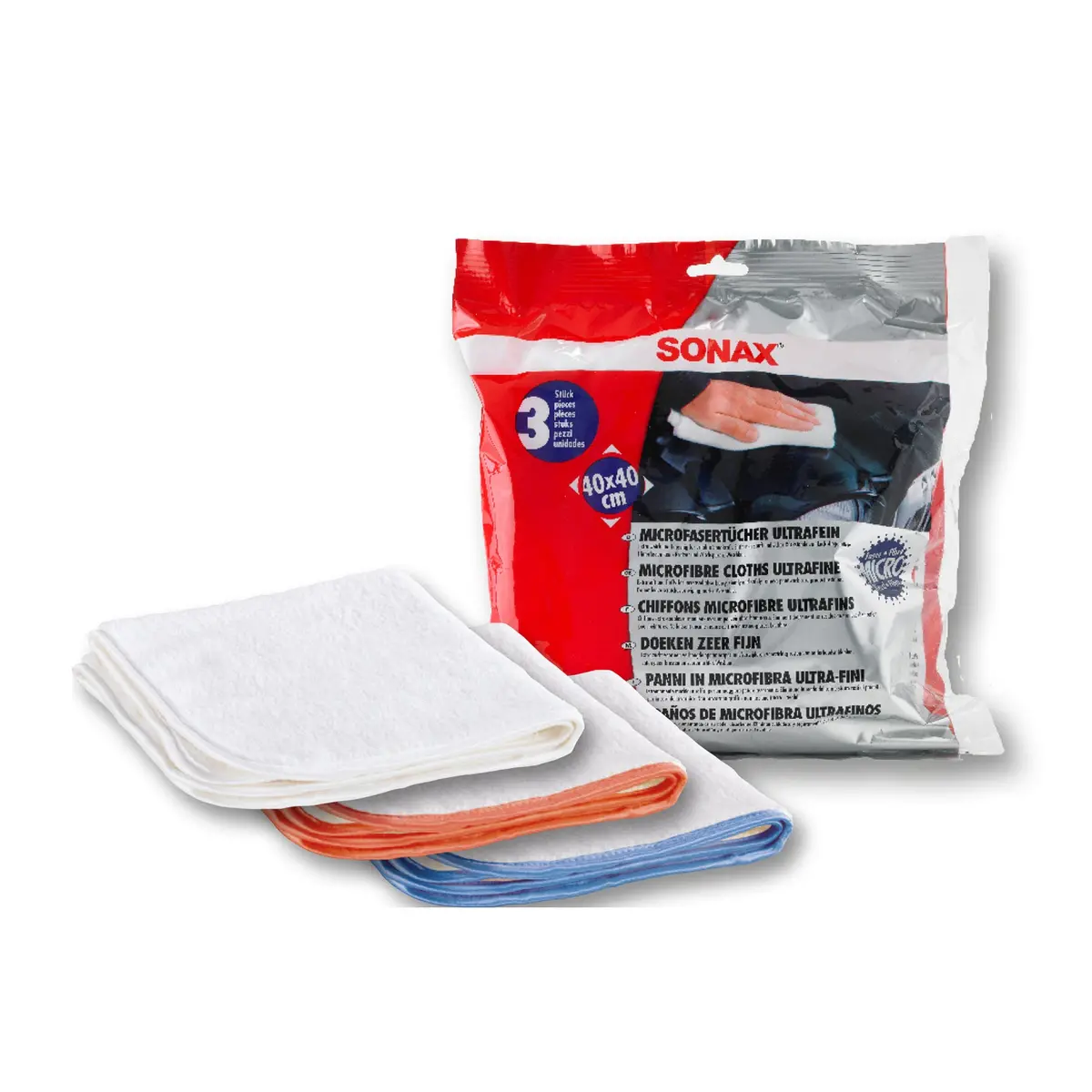 Sonax Microfibre Cloth Ultrafine 3 Pcs./Pk. 1