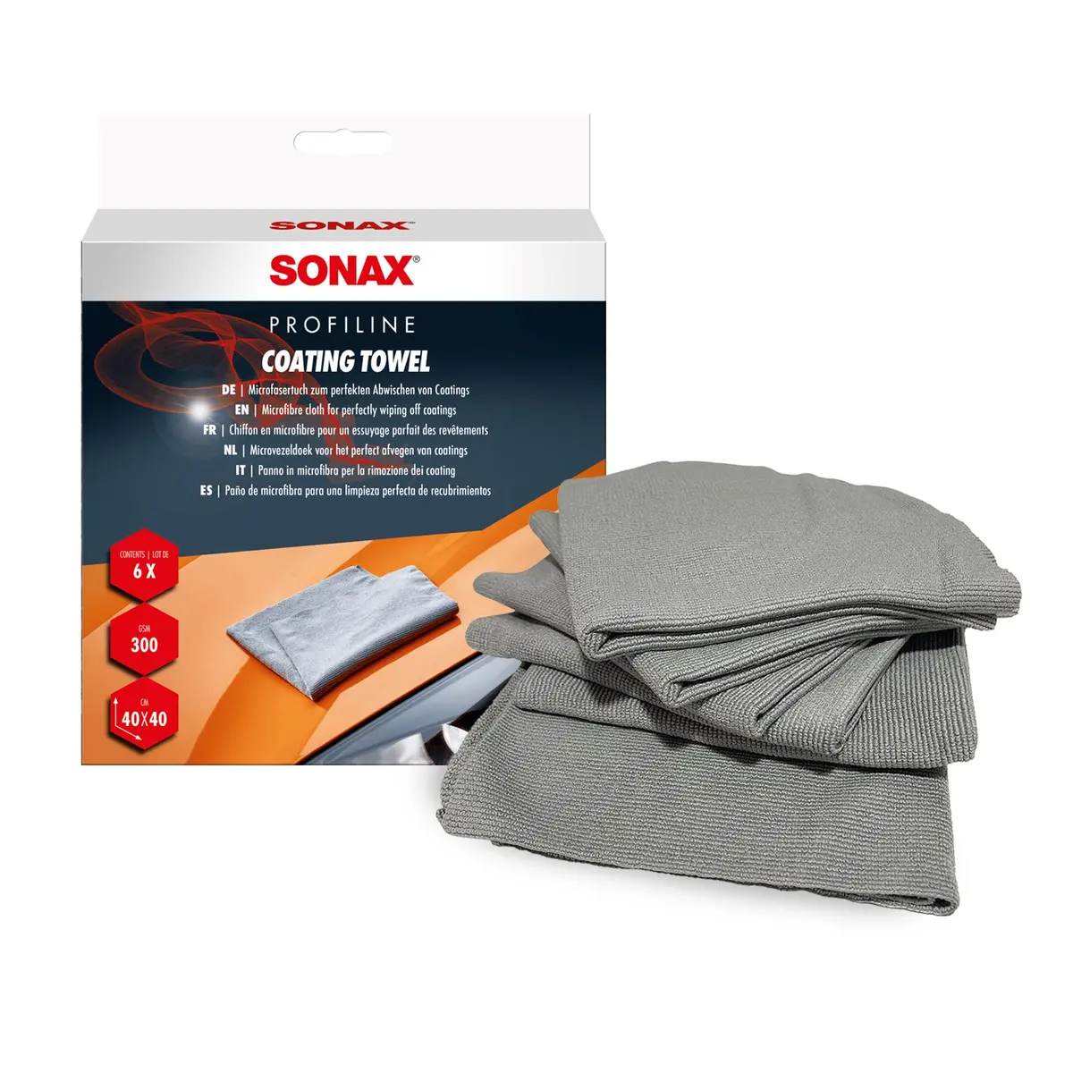 Sonax Coating Towel 40Cm X 40Cm 6Pcs./Pk. 1