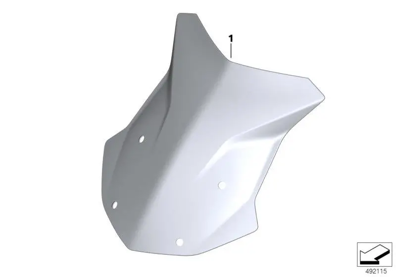 R1200/1250Gsa Windshield Oem Tall 430Mm 1