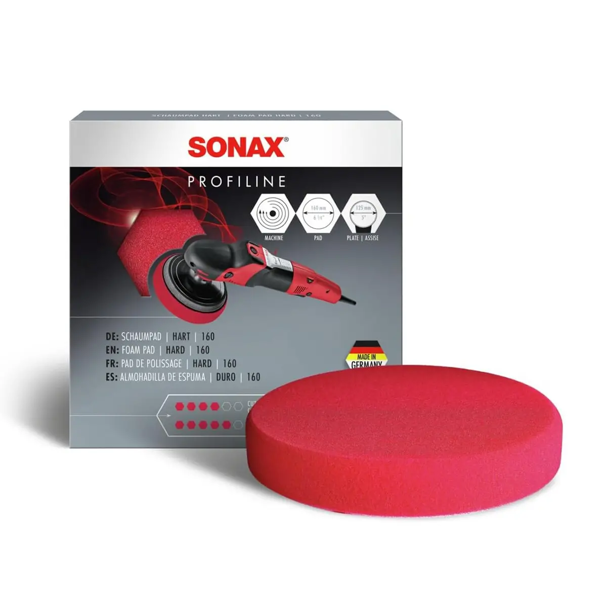 Sonax Polishing Foam Pad Hard 160 Red 1Pc. 1