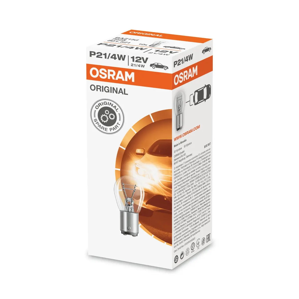 Osram Oem Park Light 12V 7225 P21/4W 10Pcs. 1