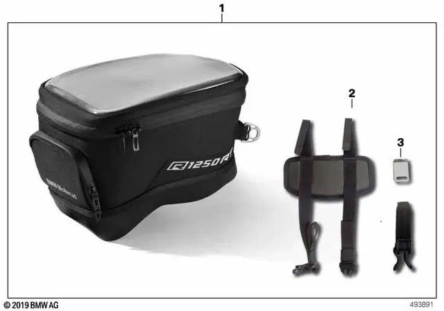 Bmw Tank Bag 77452465325 R1250rt 2019-2023 1