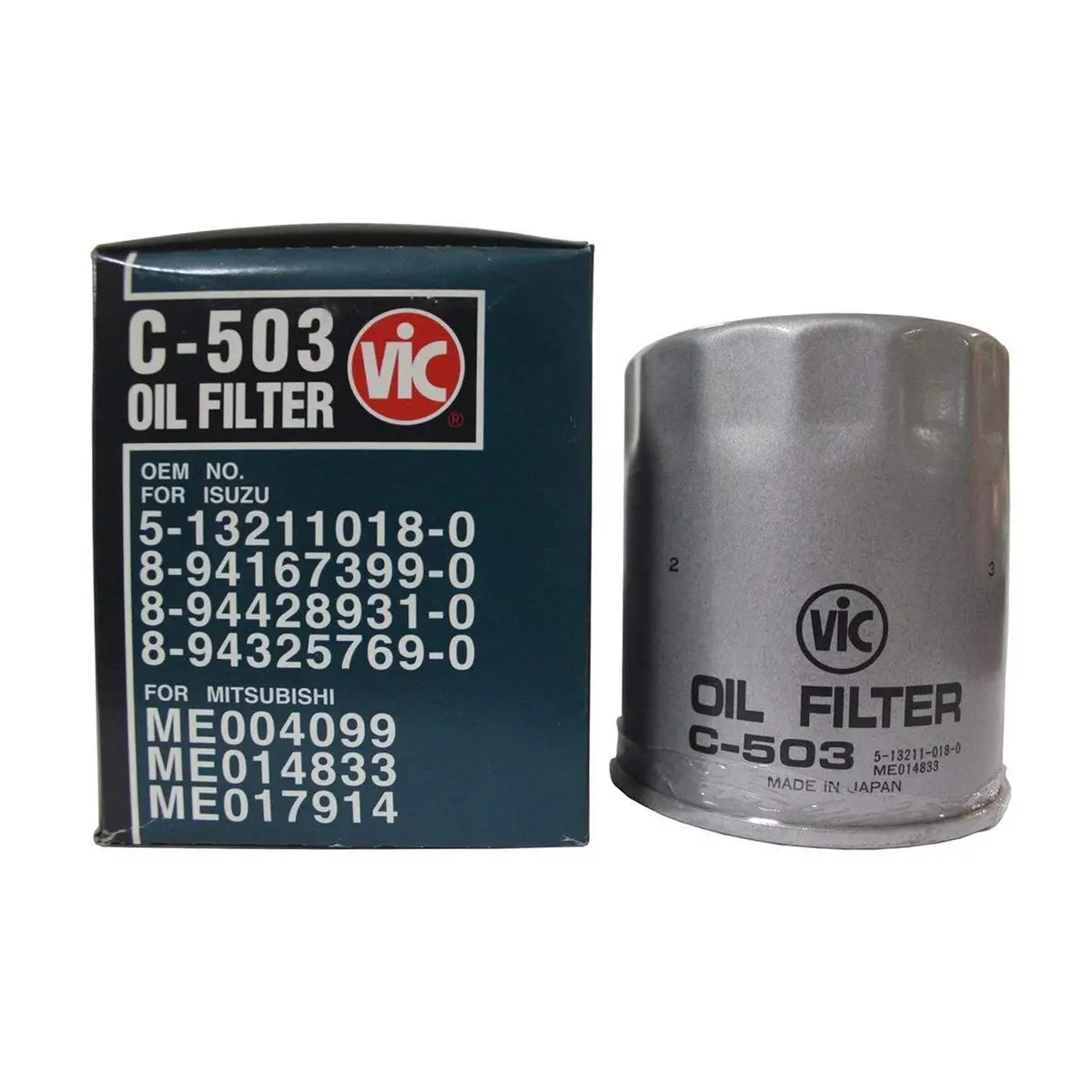 Vic Oil Filter C-503 For Isuzu Kb, Crosswind, Hi-Lander, Mitsubishi Canter 1