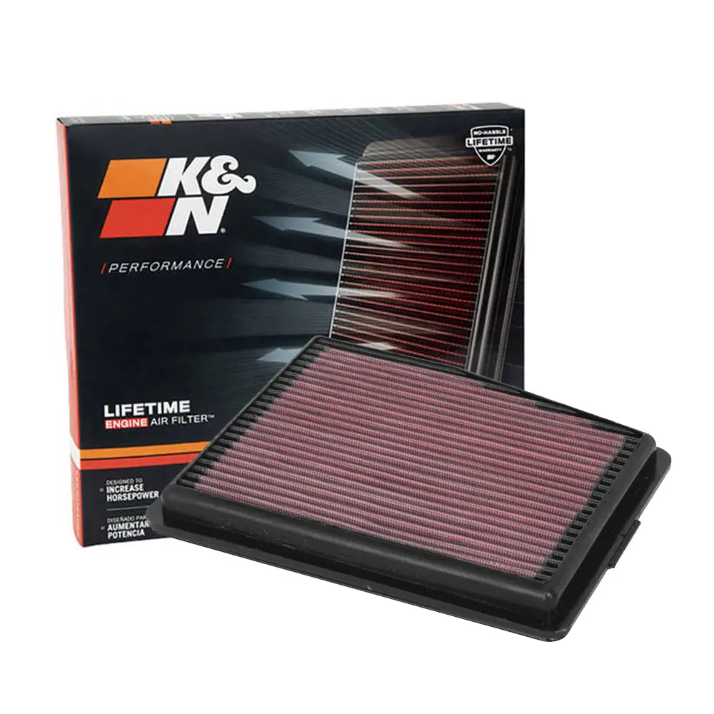 K&N Engine Air Filter Washable 33-5109 For Hyundai Santa Fe, Tucson, Sonata 2021-Up, Kia Sportage, Sorento 2020-Up 1