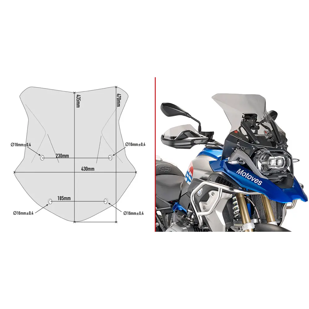 Givi Windshield - Bmw R1200/1250Gs Gsa 2013-2024 1