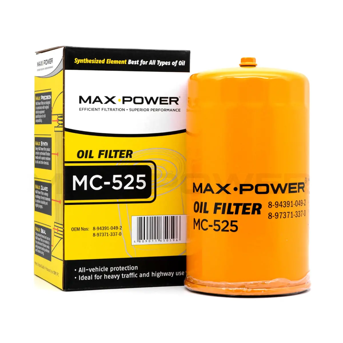 Max Power Oil Filter Mc-525 For Isuzu 6He1, Forward Fv 6Hh1-Tcn 2008 1