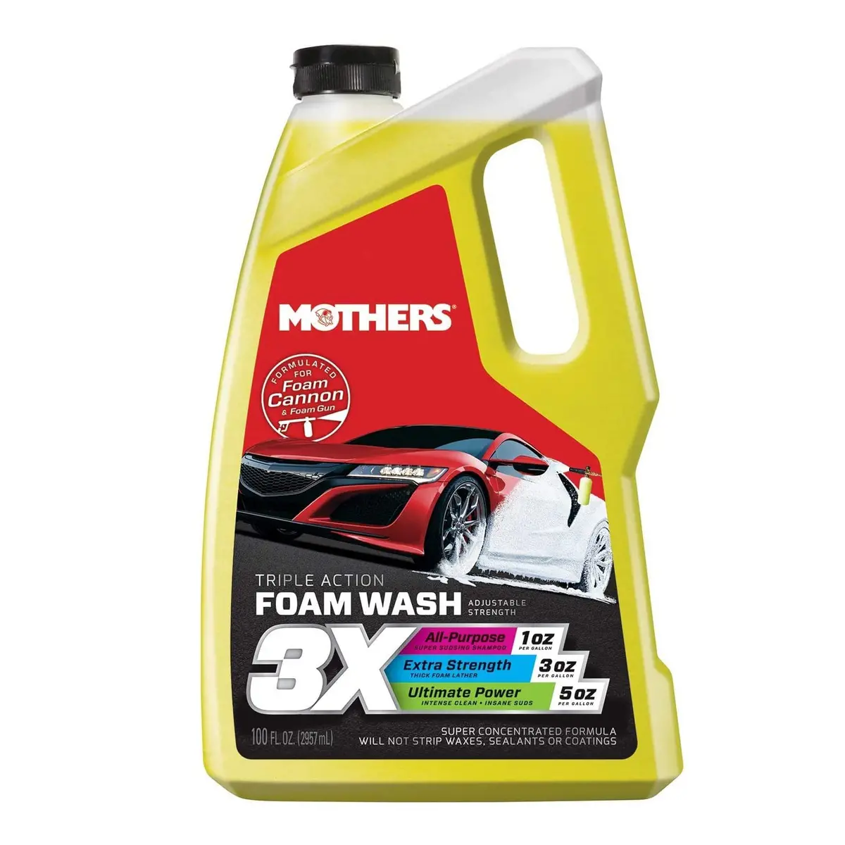 Mothers Triple Action Foam Wash 100Oz. 1
