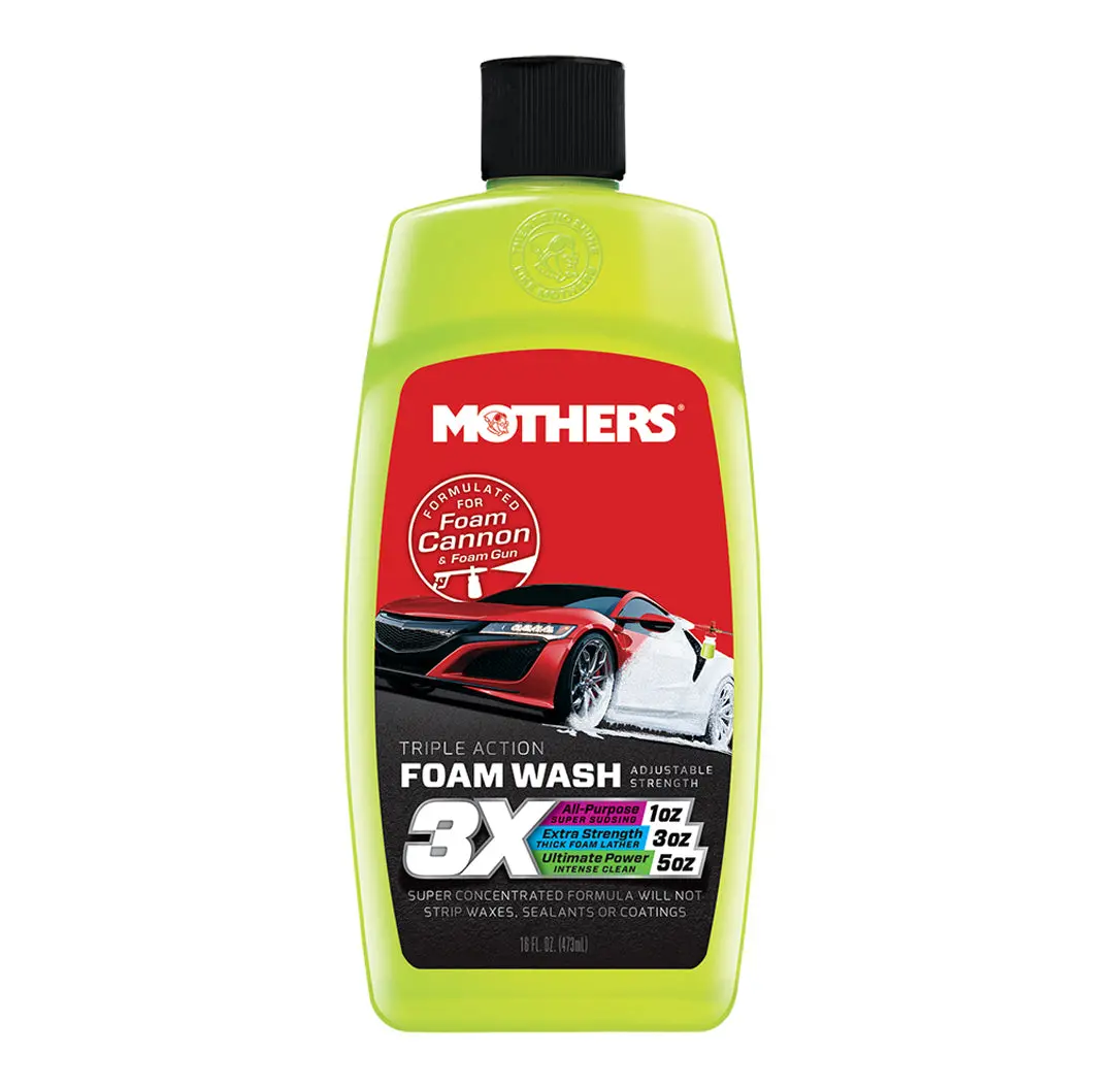 Mothers Triple Action Foam Wash 16Oz. 1