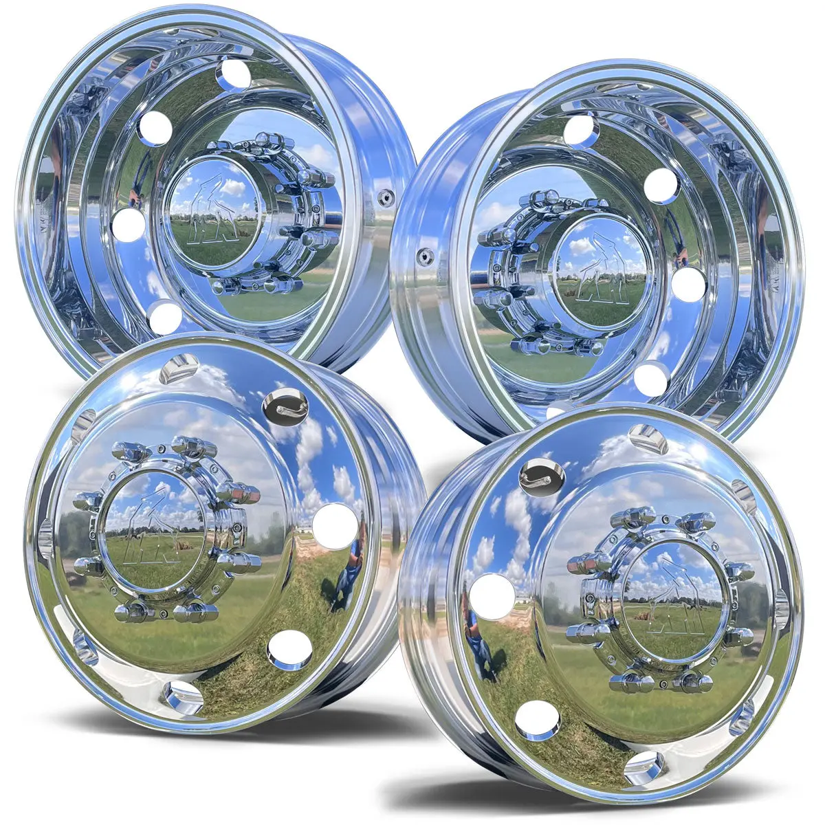 17.0X6.00 Northstar Mirror Polished Both Sides Ford F350 Drw 8X200m Kit (2005-Present) 1