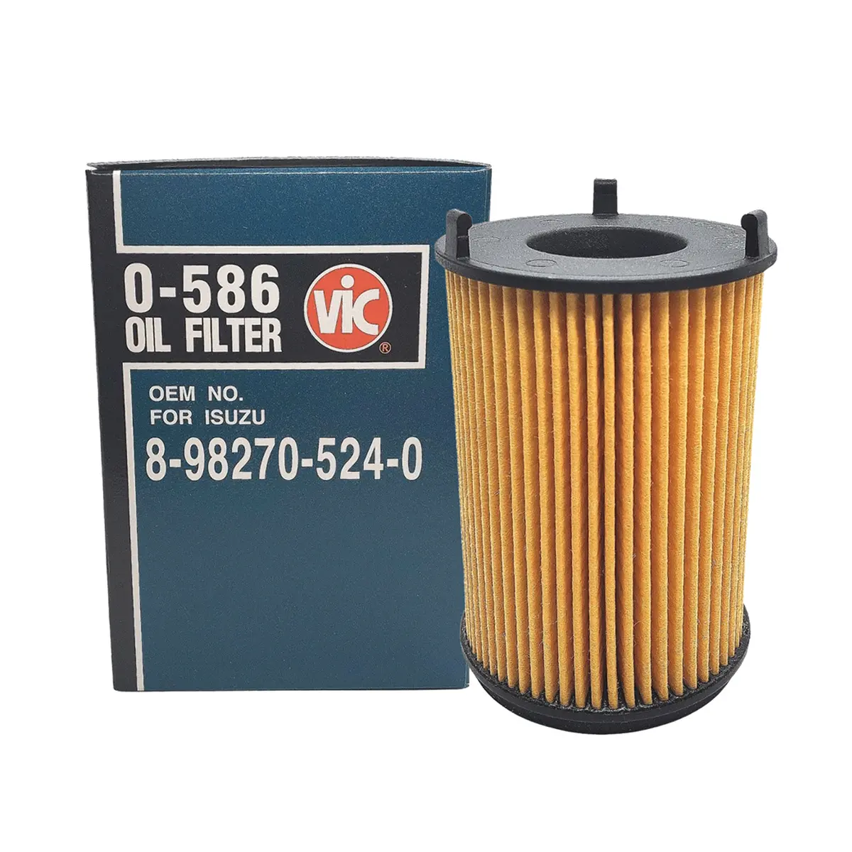 Vic Oil Filter Element Type O-586 For Isuzu Mu-X Ls-A Rz4e 1