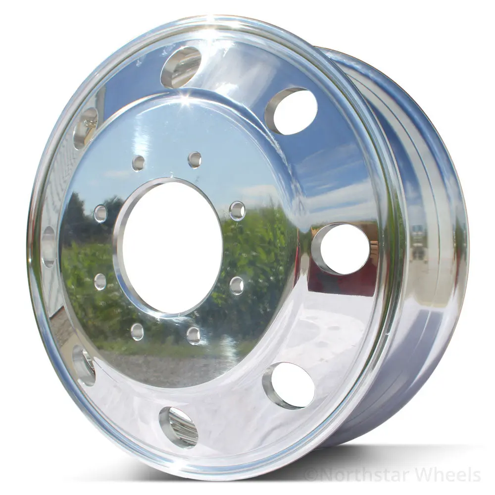 19.5X6.00 Northstar 8X210mm Hub Pilot Mirror Polished Both Sides (Chevy/Gmc 3500 Drw 2011-Present) 1