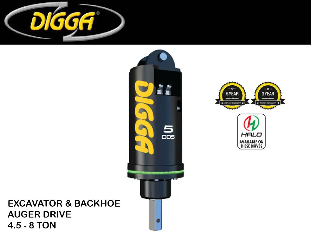 Digga Auger Drives For Backhoes, 9900 - 17600 Lbs. Machines 1