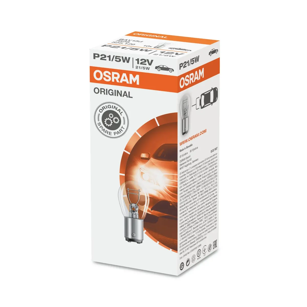 Osram Oem Park Light 12V 7528 P21/5W 10Pcs. 1