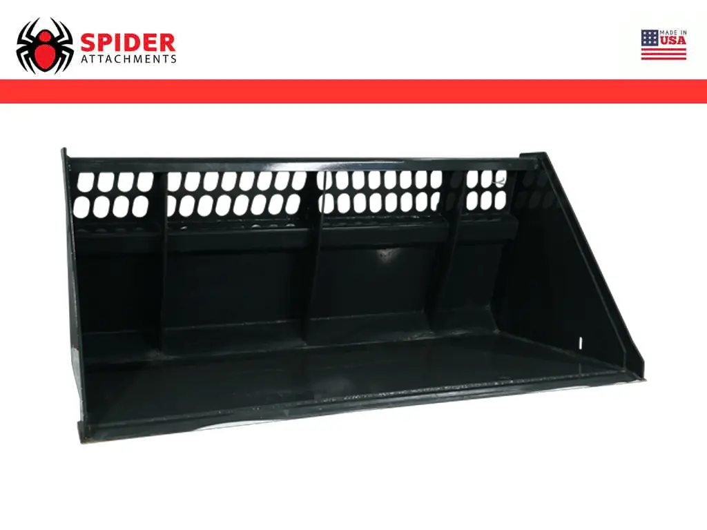 Spider Attachments Special High Capacity 60" Wide 1 Yard Bucket 1