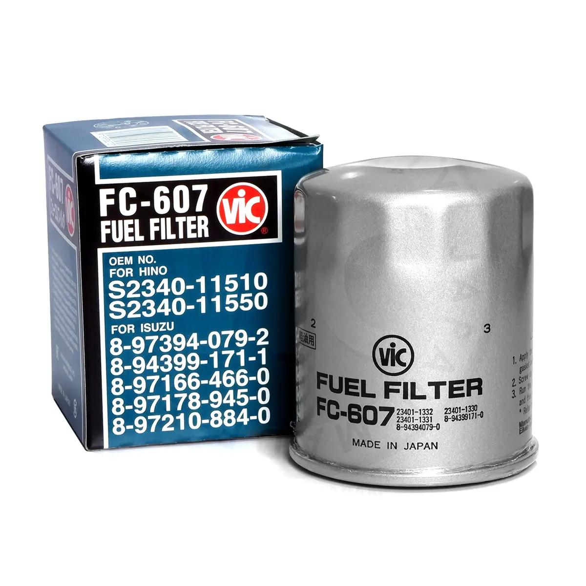 Vic Fuel Filter Fc-607 For Isuzu Trooper 4Jx1, 4Hf1, 6He1 1