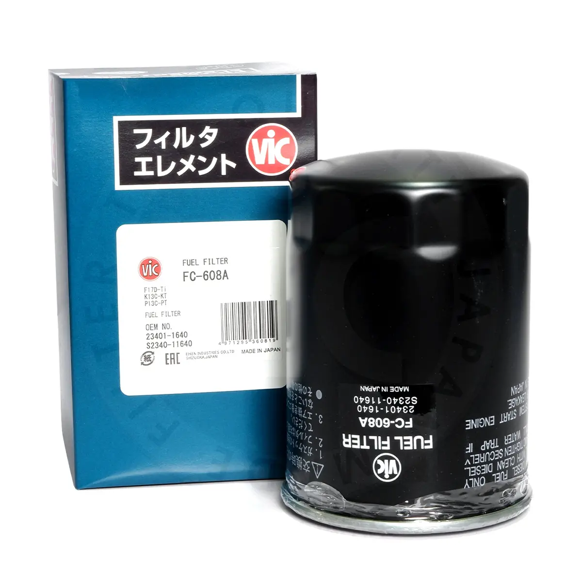 Vic Fuel Filter Fc-608A For Hino K13d/M10u/P11c, Isuzu Trooper 4Jx1 1998-2002 Fc609j 1