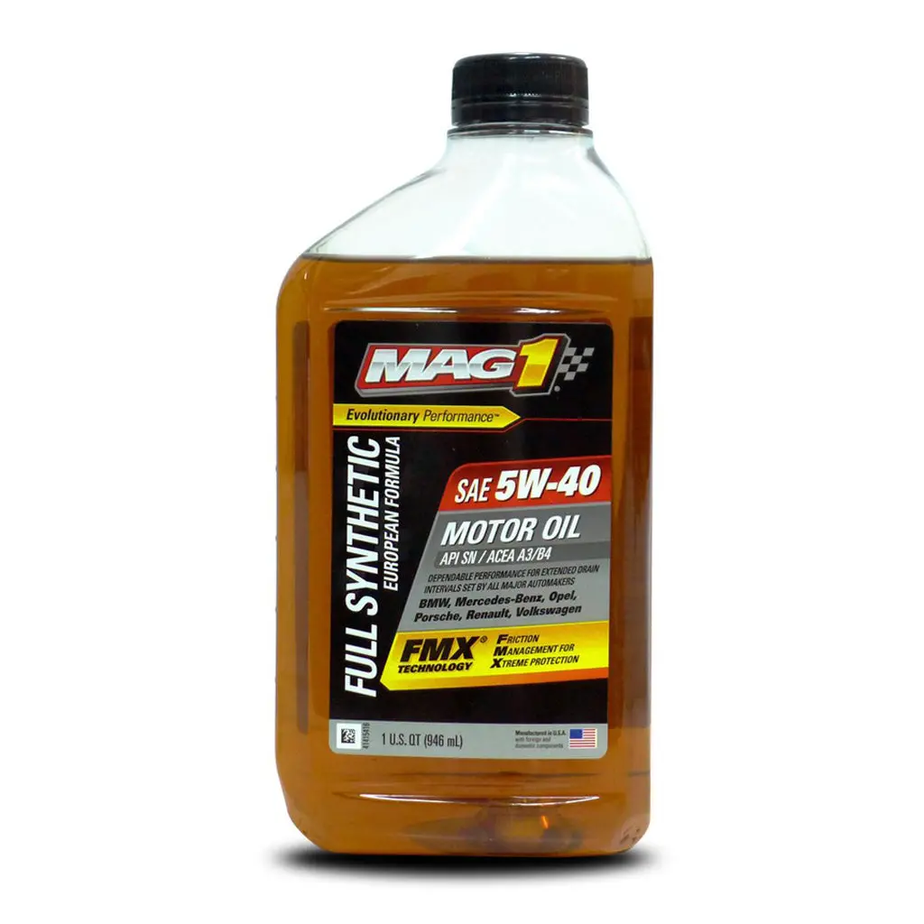 Mag1 5W40 Api Sn Full Synthetic Euro Blend 1Qt. 1