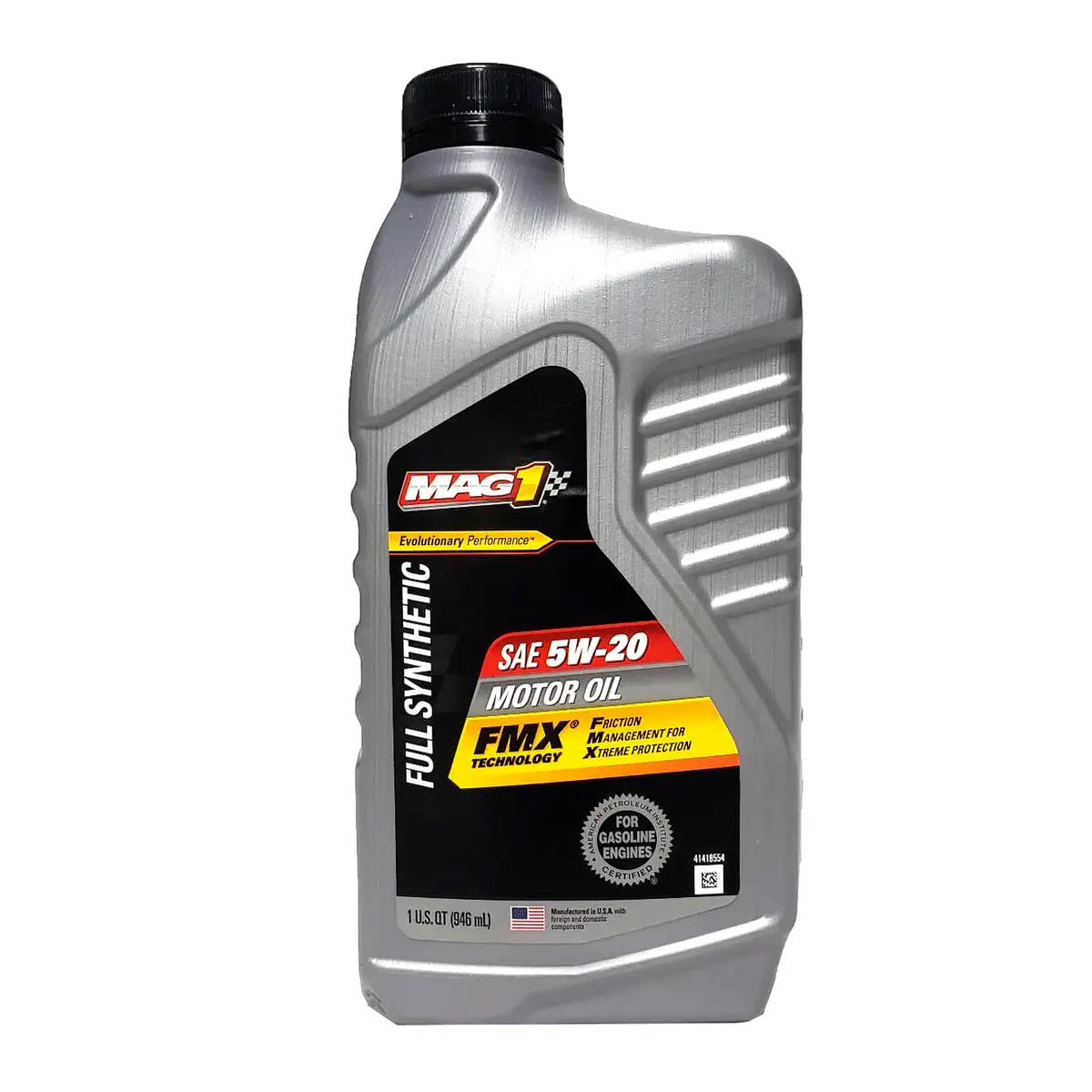 Mag1 5W20 Api Sn Plus Gf-5 Full Synthetic Oil 1Qt. Silver 1