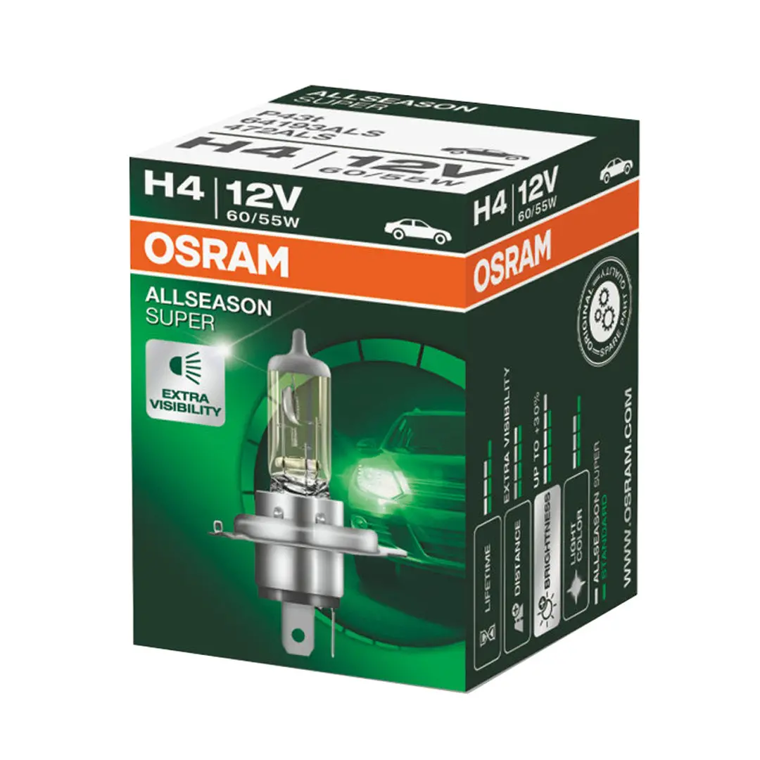 Osram All Season H4 80/85W 12V 1Pc. 1