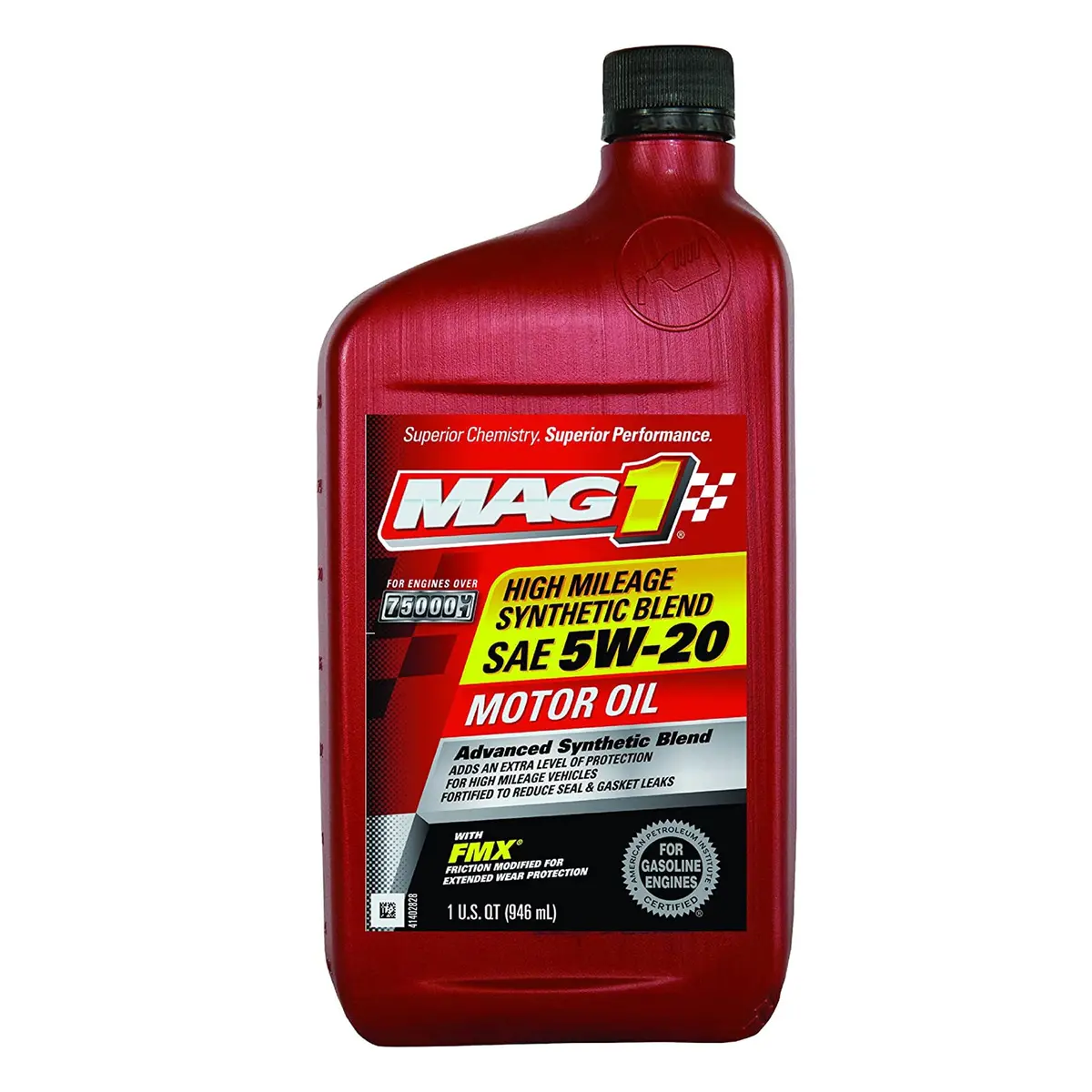 Mag1 5W20 Api Sp, Gf-6A Semi-Synthetic High Mileage 1Qt. 1