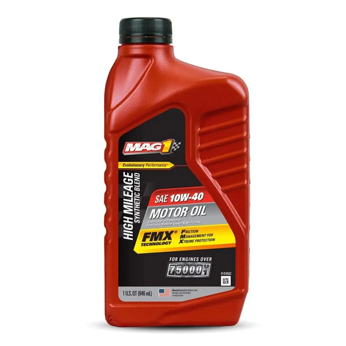 Mag1 10W40 Api Sp Gf-6A Synthetic Blend High Mileage 1Qt. 1
