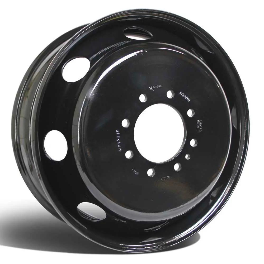 19.5X6.75 8X6.5" Black Steel (Chevy/Gm 3500 Drw 1973-2010) 1