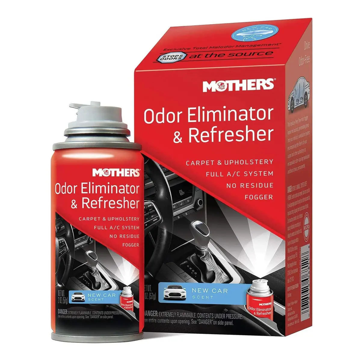 Mothers Odor Eliminator & Refresher New Car Scent 2Oz. 1