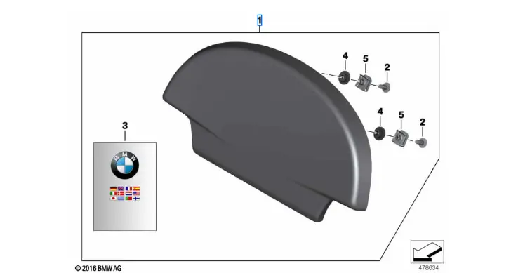 Bmw 28L Topcase Backrest Pad 71607693672 1