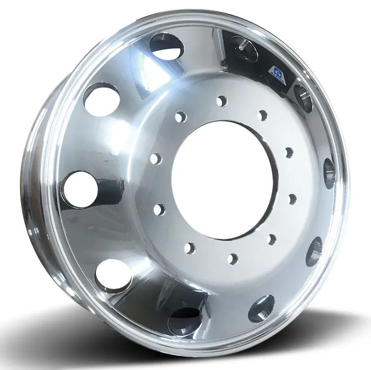 19.5X6.00 Alcoa 10X225mm Hub Pilot Mirror Polish Front 1