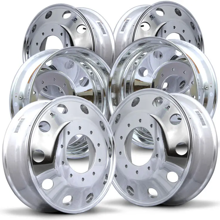 19.5X6.00 Alcoa Durabright Evo Ford F450/F550 6 Wheel Kit (2005 & Newer 10 Lug) 3